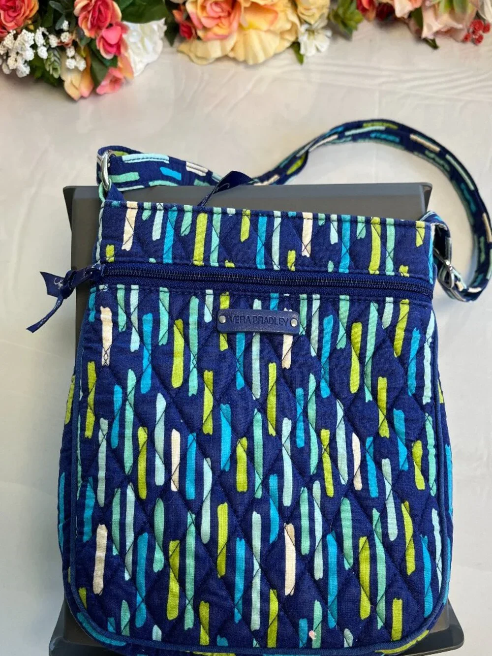 Vera Bradley Petite Double Zip Hipster Katalina Blues Crossbody Bag